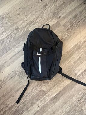 Nike Black Backpack with White Reflective Stripe